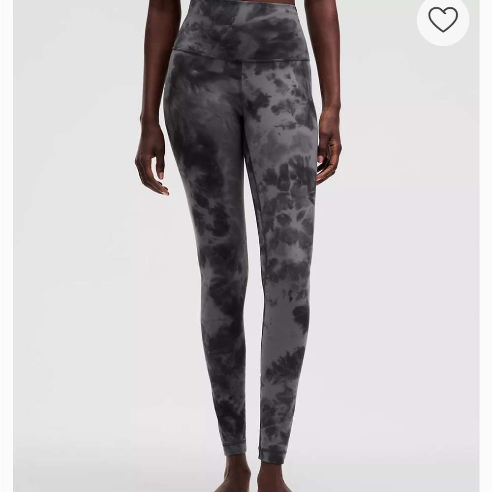 lululemon athletica Black Tie-Dye Leggings